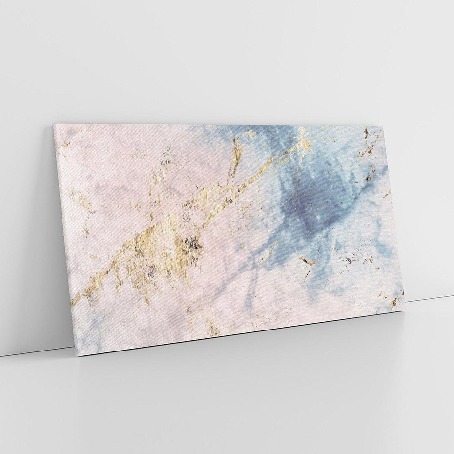 Obraz na płótnie 140x70 - Luksusowa Dekoracja - marmur, złoto