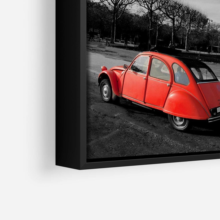 Obraz w ramie 50x50 - Paryż Wieża Eiffla - Paryż, Wieża - rama czarna