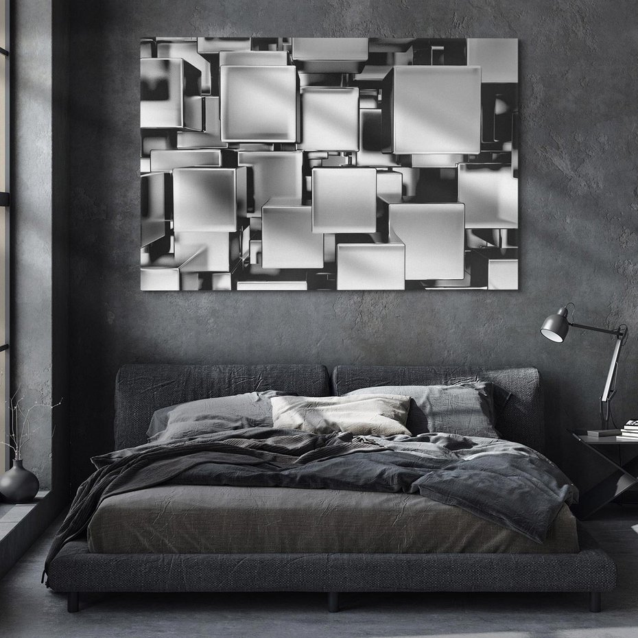 Obraz na płótnie 100x70 - Nowe Wymiary Sztuki - 3D, abstrakcja