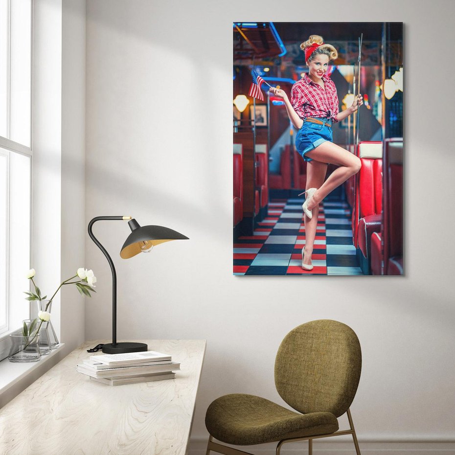 Obraz na płótnie 80x120 - Czas Wstecz - retro, restauracja