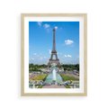 Plakat w ramie 40x50 - Wieża Eiffla - Eiffla, Paryż - rama drewno