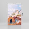 Obraz na płótnie 70x100 - Błękit Morza i Białe Domki - Santorini, wyspa