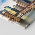 Obraz na płótnie 60x60 - Manhattan o zmroku - Nowy Jork, Manhattan
