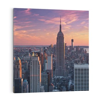 Obraz na płótnie 50x50 - Nowy Jork - Błyskawice Manhattanu - Nowy Jork, Manhattan