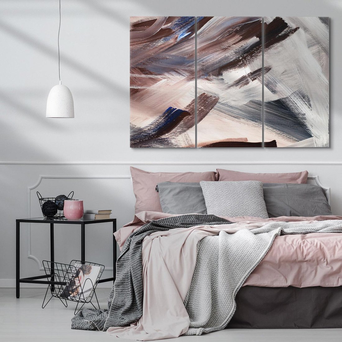 Obraz na płótnie 120x80 - Eksploracja Dramaturgii - abstrakcyjny chaos, chatyczne maźnięcia pędzla