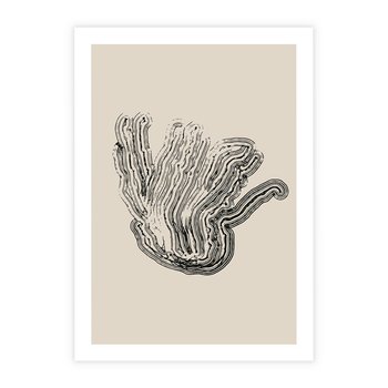 Plakat bez ramy 30x40 - Abstrakcyjne Odbicie - abstrakcyjne odbicie, biało czarny