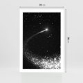 Plakat bez ramy 21x30 - Kometa wśród gwiazd - kometa, gwiazdy
