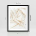 Plakat w ramie 40x50 - Pampas w Stylu Boho: Kompozycja Natury - suche trawy, pampas - rama czarna