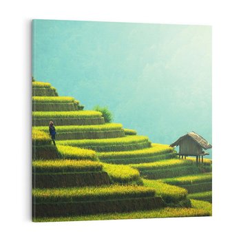 Obraz na płótnie 50x50 - Góry Azji: Siła i Urok Natury - Azja, góry