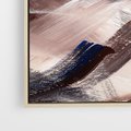 Obraz w ramie 70x50 - Eksploracja Dramaturgii - abstrakcyjny chaos, chatyczne maźnięcia pędzla - rama drewno