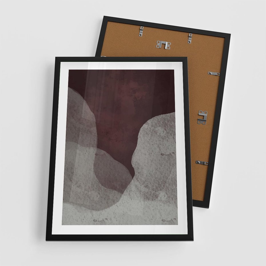 Plakat w ramie 50x70 - Zaklęte Zaburzenia - mroczny plakat, nowoczesne wnętrza - rama czarna