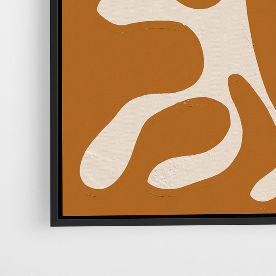 Obraz w ramie 50x70 - Wnętrza Akwarelowej Wyobraźni - abstrakcyjny obraz, plakat - rama czarna