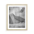 Plakat w ramie 40x50 - Geometryczna harmonia sztuki - geometria, sztuka - rama drewno