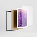 Plakat w ramie 30x40 - Fioletowa harmonia lawendy - lawenda, fiolet - rama czarna
