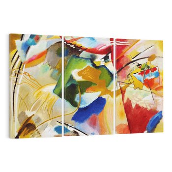 Obraz na płótnie 120x80 - "Obraz z Zielonym Centrum" (1913) Wassily Kandinsky - Reprodukcja - reprodukcja, obraz na płótnie