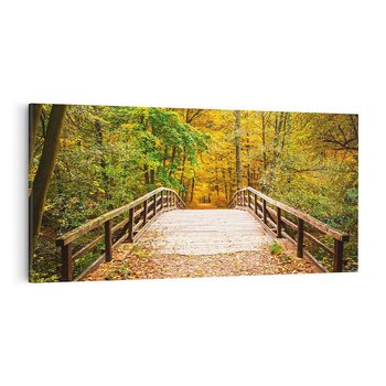 Obraz na płótnie 120x60 - Spacer Ścieżką w Las - ścieżka, spacer