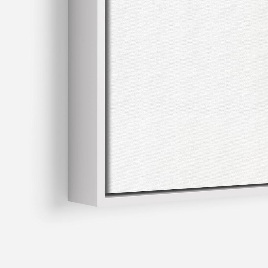 Obraz w ramie 80x80 - Przyjemność dla Oczu - złote, liście - rama biała