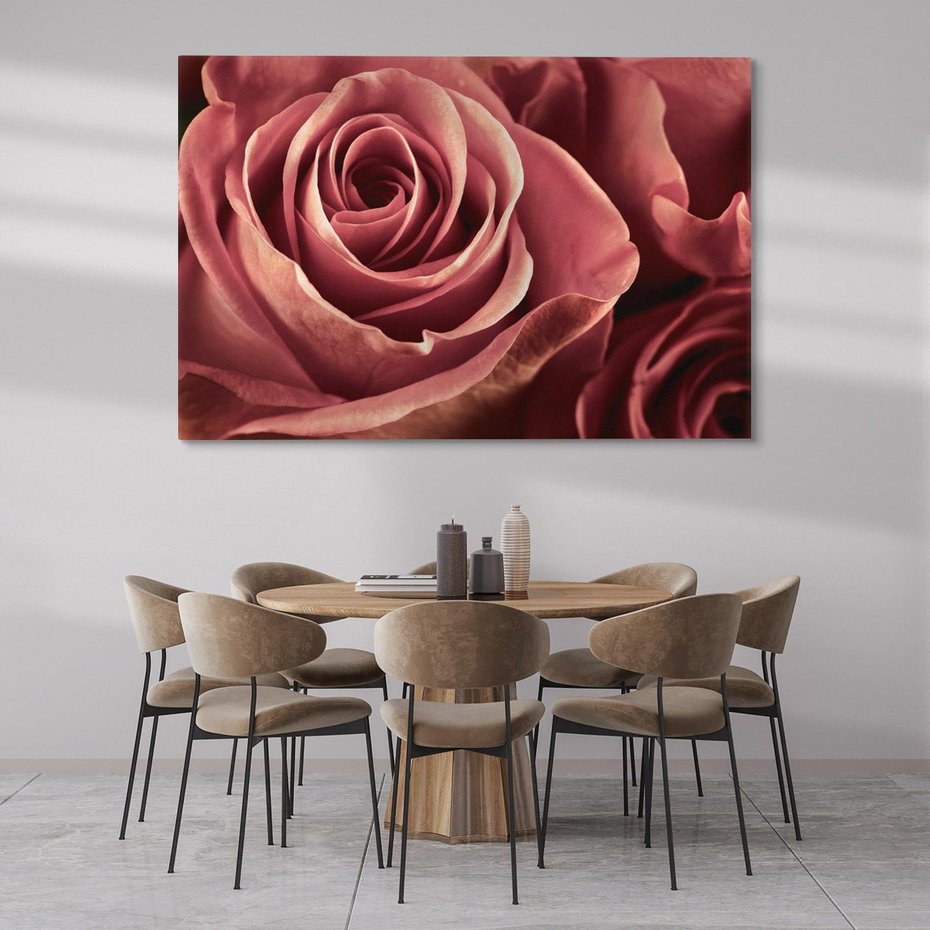 Obraz na płótnie 120x80 - Romantyczna Róż - róża, kwiat