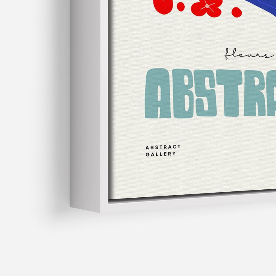 Obraz w ramie 50x70 - Podróżne Impulsy - abstrakcja, kobieta - rama biała