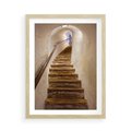 Plakat w ramie 50x70 - Schody Wymiarów - schody, tunel - rama drewno
