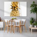 Obraz na płótnie 120x80 - Ekskluzywny Akcent - złoty, ananas