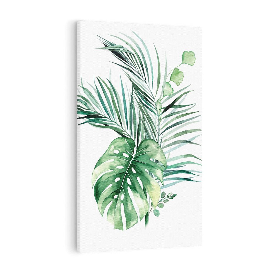 Obraz na płótnie 70x100 - Przyjemność Złotej Natury - złote, liście