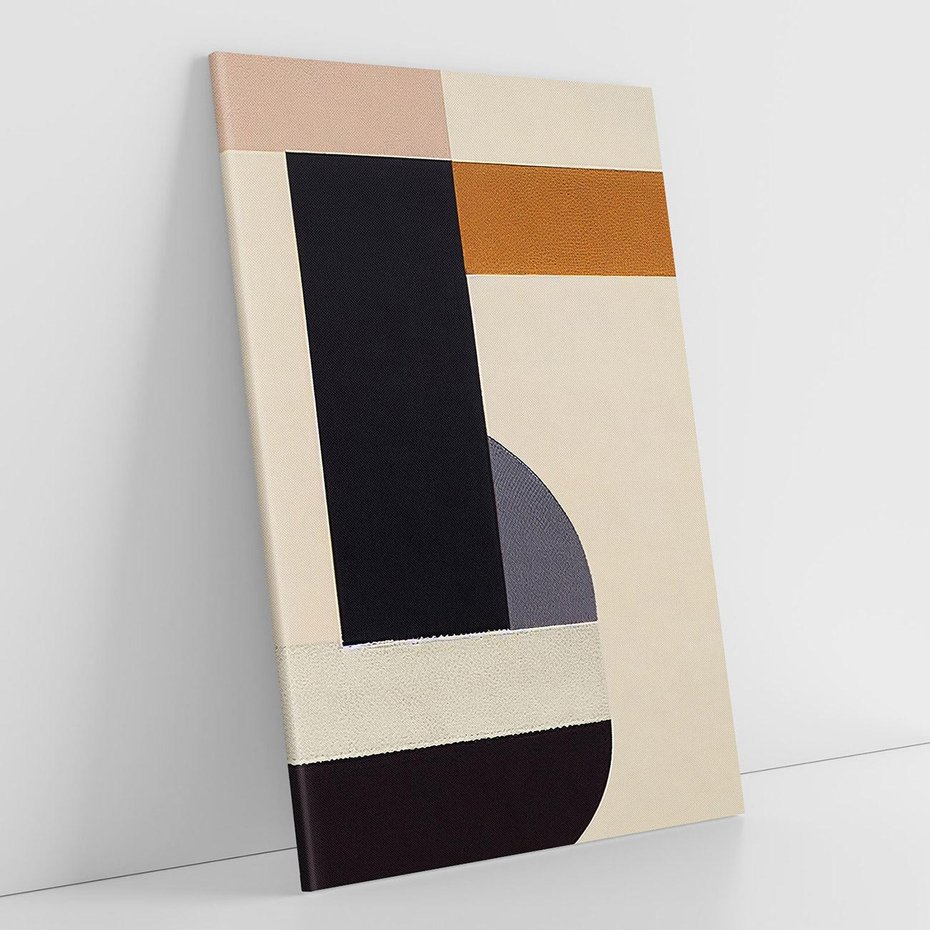 Obraz na płótnie 50x70 - Nowoczesne Brązy - geometryszne pasy, nowoczesny styl