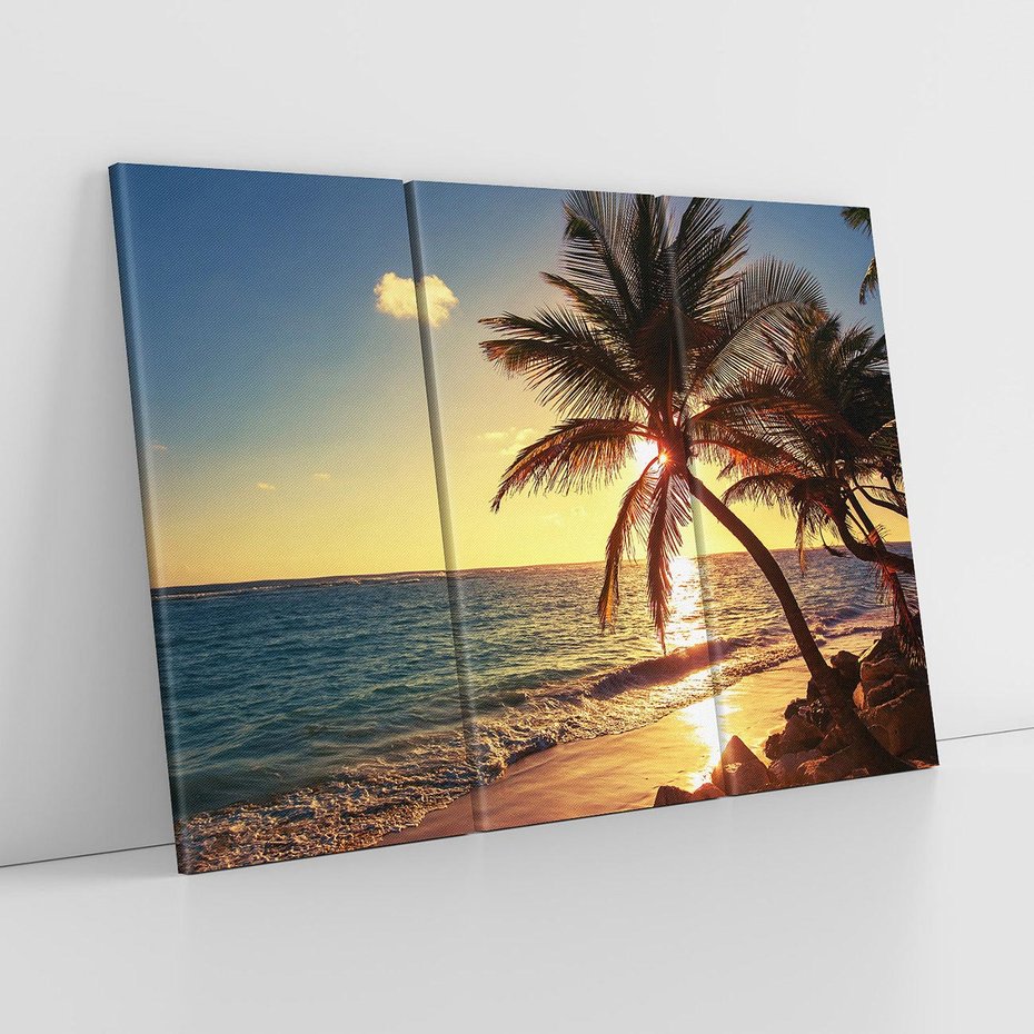 Obraz na płótnie 120x80 - Rajski Widok - zachód słońca,