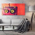 Obraz na płótnie 120x60 - Kaseta - Muzyka Retro - kaseta, muzyka