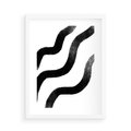 Plakat w ramie 50x70 - Wibracje Plam - abstrakcja, minimalizm - rama biała