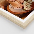 Plakat w ramie 40x50 - Relaksujące Spa i Perfekcyjny Manicure - spa, paznokcie - rama drewno
