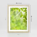 Plakat w ramie 40x50 - Zielone liście natury - liści, zieleń - rama drewno