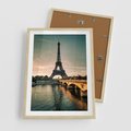 Plakat w ramie 50x70 - Paryski Szczyt - Paryż, wieża - rama drewno
