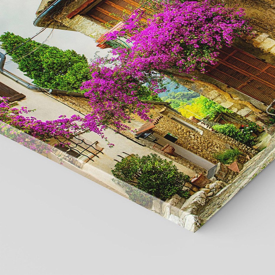 Obraz na płótnie 50x50 - Urok francuskiej uliczki - Francja, uliczka