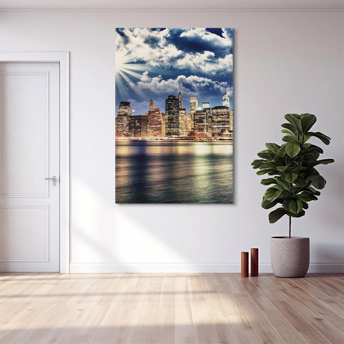 Obraz na płótnie 80x120 - Majestatyczny Manhattan - Nowy York, USA