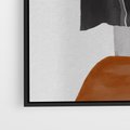 Obraz w ramie 50x70 - Nowoczesna geometria - nowoczesny, geometryczny - rama czarna
