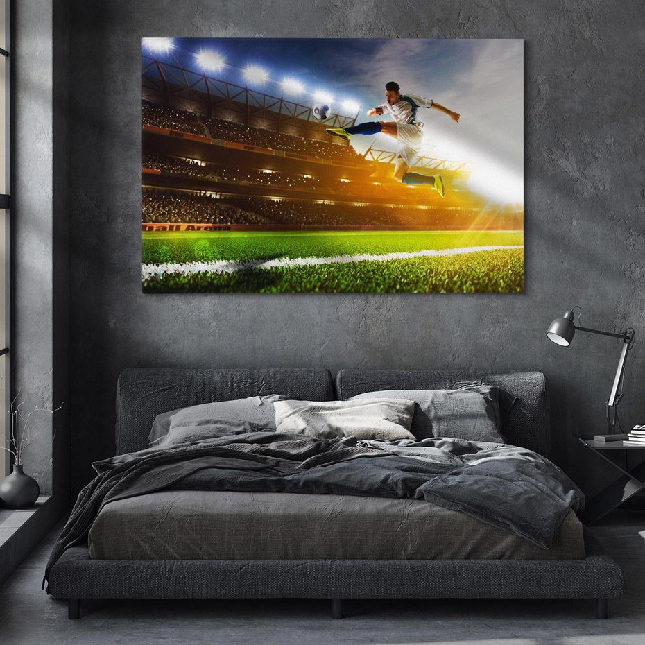 Obraz na płótnie 70x50 - Pasja Sportu - stadion, piłka nożna