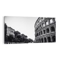 Obraz na płótnie 120x60 - Echa Historii - czarno biała fotografia, koloseum