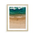 Plakat w ramie 40x50 - Oaza Relaksu - plaża, morze - rama drewno