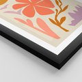 Plakat w ramie 40x50 - Nowoczesne Światło - abstrakcyjny obraz, pastelowe kolory - rama czarna