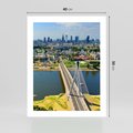 Plakat bez ramy 40x50 - Most w metropolii - most, miato