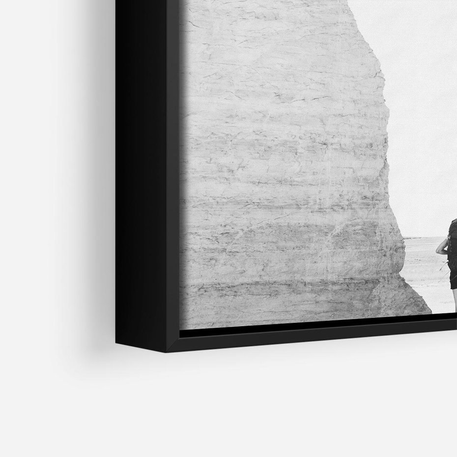 Obraz w ramie 50x50 - Podróżna Eksploracja - Echa Przygody - rama czarna