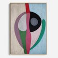 Obraz w ramie 70x100 - Wibracje Kolorów Marzeń - abstrakcyjne dziwne kształty, olejny obraz - rama drewno