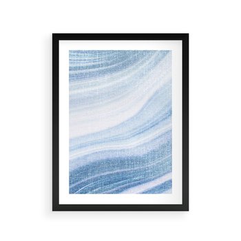 Plakat w ramie 30x40 - Abstrakcyjna akwarela - abstrakcja, akwarela - rama czarna