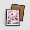 Plakat w ramie 40x50 - Kwitnąca Wiśnia - kwiaty, kwitnąca - rama czarna