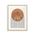 Plakat w ramie 30x40 - Złote Akcenty - nowoczesna sztuka, modern - rama drewno