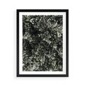 Plakat w ramie 50x70 - Jasnozielone Liście i Gałązki - liście, gałązki - rama czarna