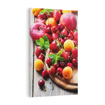 Obraz na płótnie 50x70 - Owoce w restauracji artystycznie - owoce, restauracja