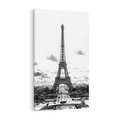Obraz na płótnie 80x120 - Wieża Eiffla - czarno białe zdjecie, wieża eiffla