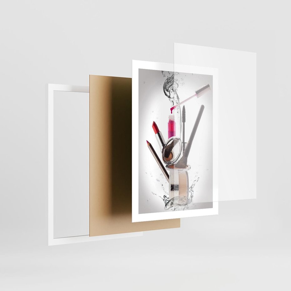 Plakat w ramie 50x70 - Moda, makijaż i relaks - moda, makijaż - rama biała